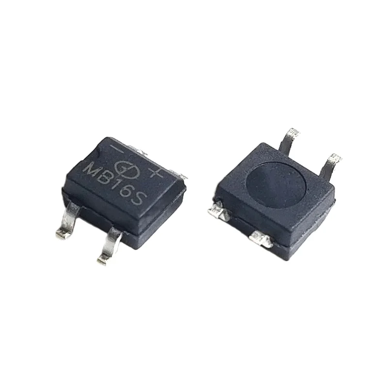 شوتكي SMD SOP-4 مقوم ، مكدس الجسر ، MB16S ، 1A ، 60V ، 20