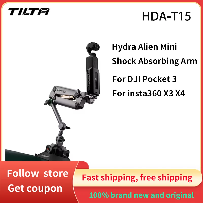 

TILTA HDA-T15 Hydra Alien мини-амортизирующий рычаг для мобильного телефона DJI Pocket 3 insta360 X3 X4, автомобильная присоска для съемки