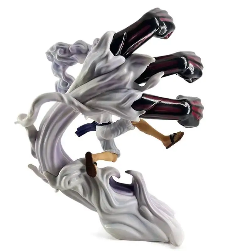 One Piece GK Figurin Anime Model Action Figure Nika Luffy Joy Boy Figur 24Cm Patung Koleksi Mainan Sun God Nikka Figma Boneka