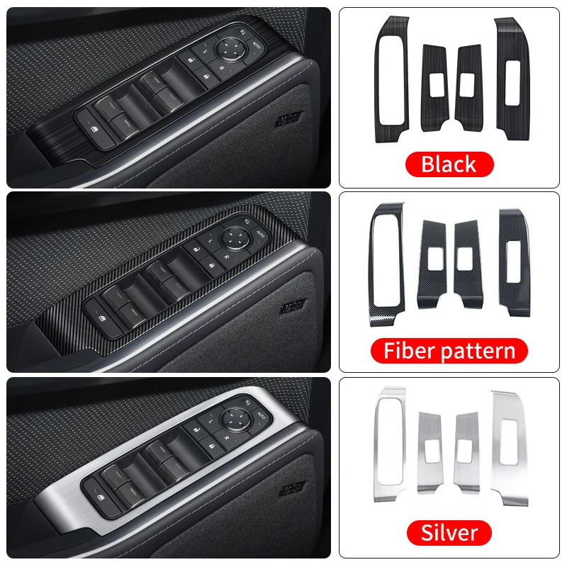 For Lexus GX550 GX550h 2024-2025 Window Switch Control Panel Cover Trim Interior Upgrade Decoration Modification Accessories