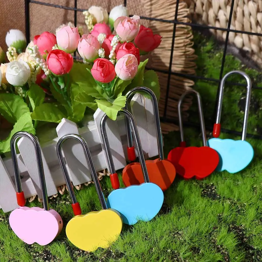 For Lovers Wedding Travel Supplies Couples Anniversary Without Key Heart Shape Keepsake Wedding Gifts Love Padlock Wish Lock