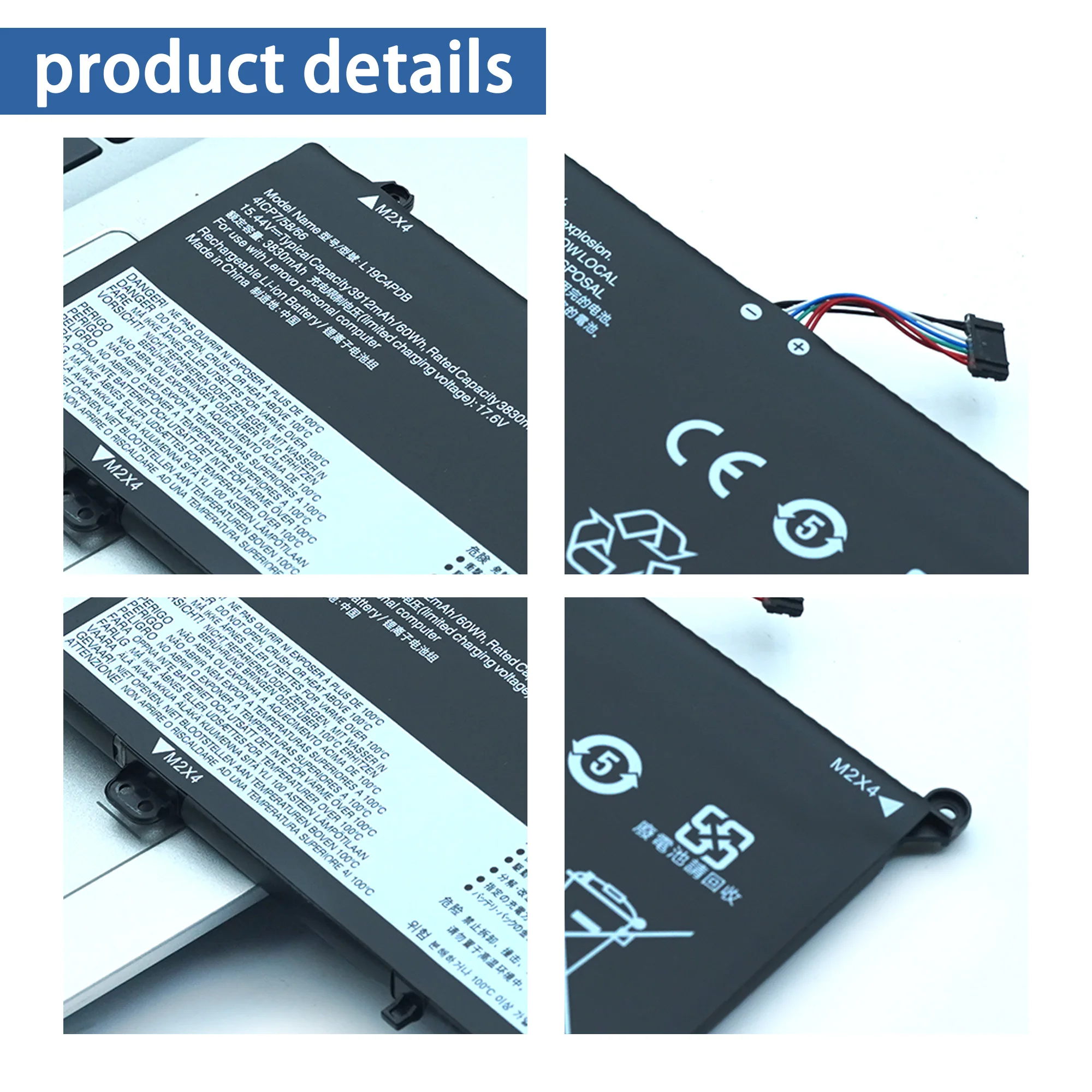 L19C3PDA Laptop Battery L19L3PDA  For Lenovo K4E-ARE/ITL ThinkBook 14 15 G2 ITL are G3 ACL ITL G4 ABA SB10Z21208 L19M3PDA