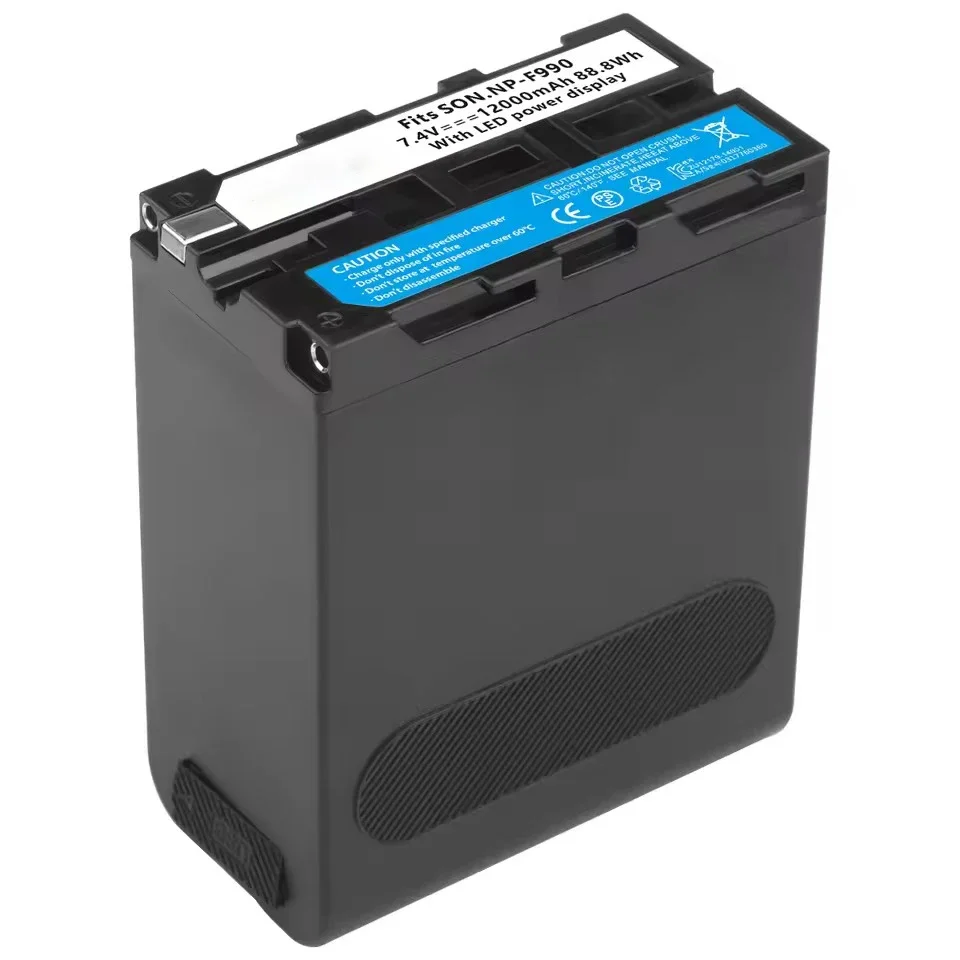 High Capacity 13400mAH NP-F990 NP-F960 NP-F970 Batteries Type-c Port For Sony NP-F980 NP-F950 NP-F770 NP-F750 Fully Decoded