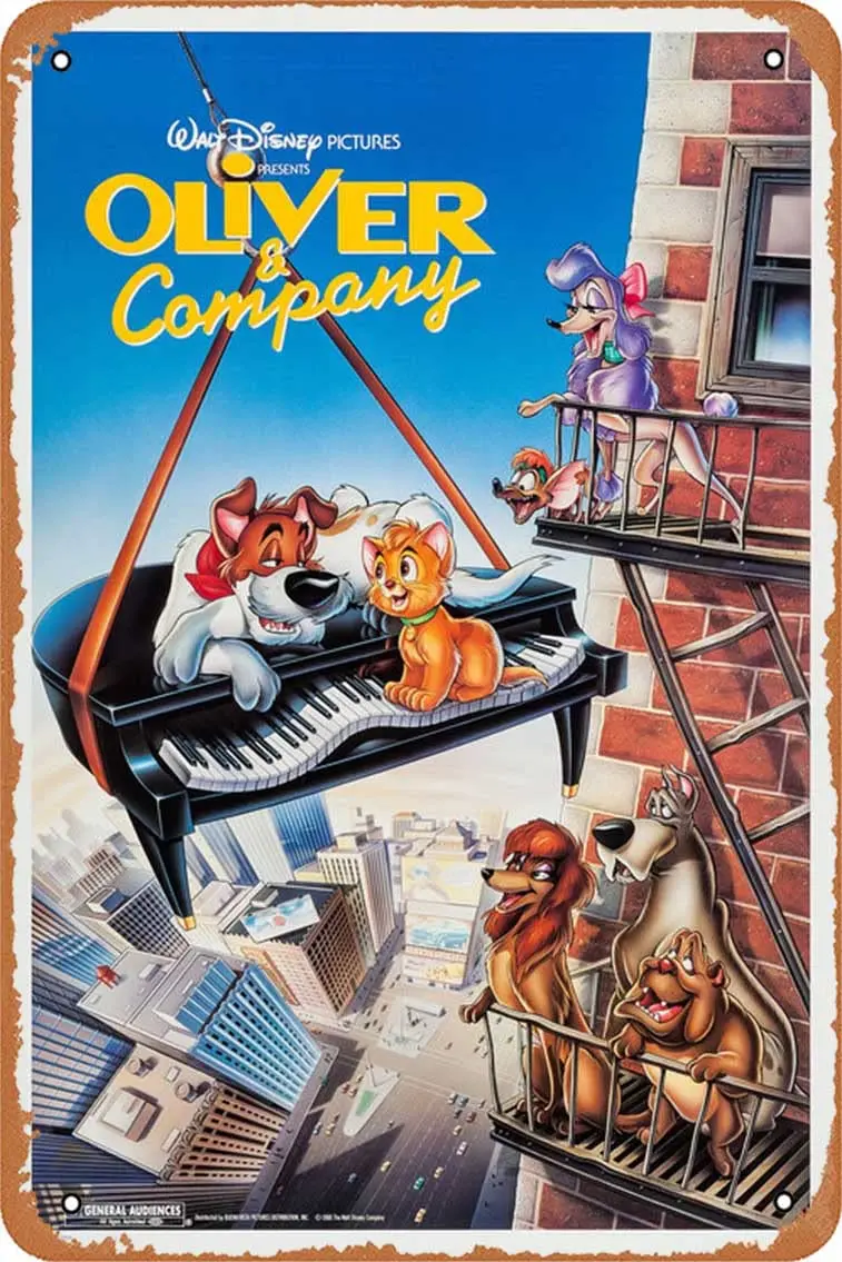 o Oliver ; Company Metal Sign Vintage Look Kitchen Signs Wall Decor 1988 Movie Poster Bar Decorations  Tin Art Plaques 8x12 Inch