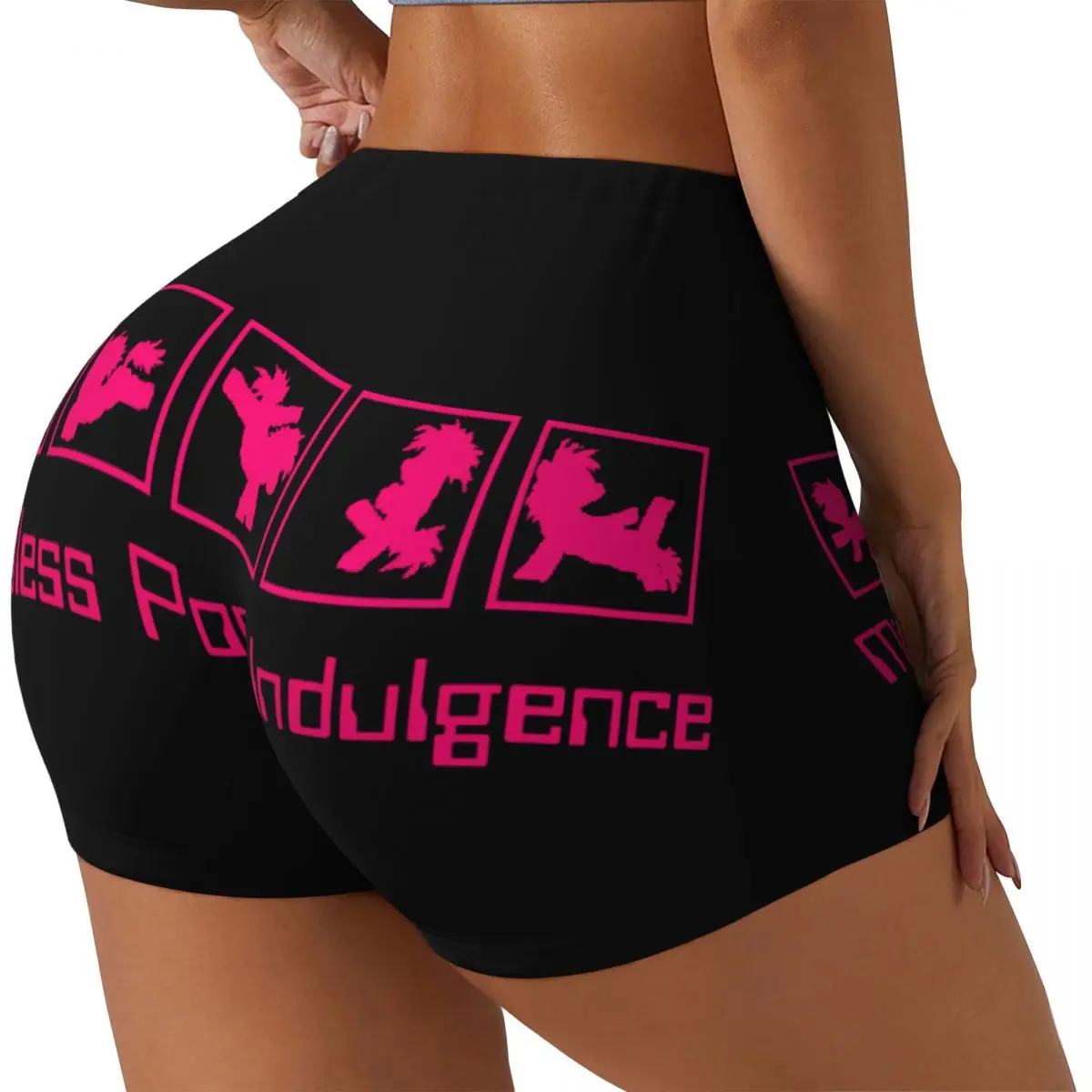 Custom Women's Msi Mindless Hip Hop Punk Rock Self Indulgence Workout Yoga Shorts Electro Gym Athletic Biker Running Shorts