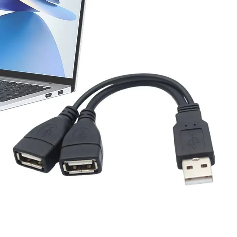 1/2/4/6pcs Universal USB 3.0 Extension Hub USB 3.0 Male To Dual Female USB Jack Splitter Data Cable Adapter Cord Laptop Computer