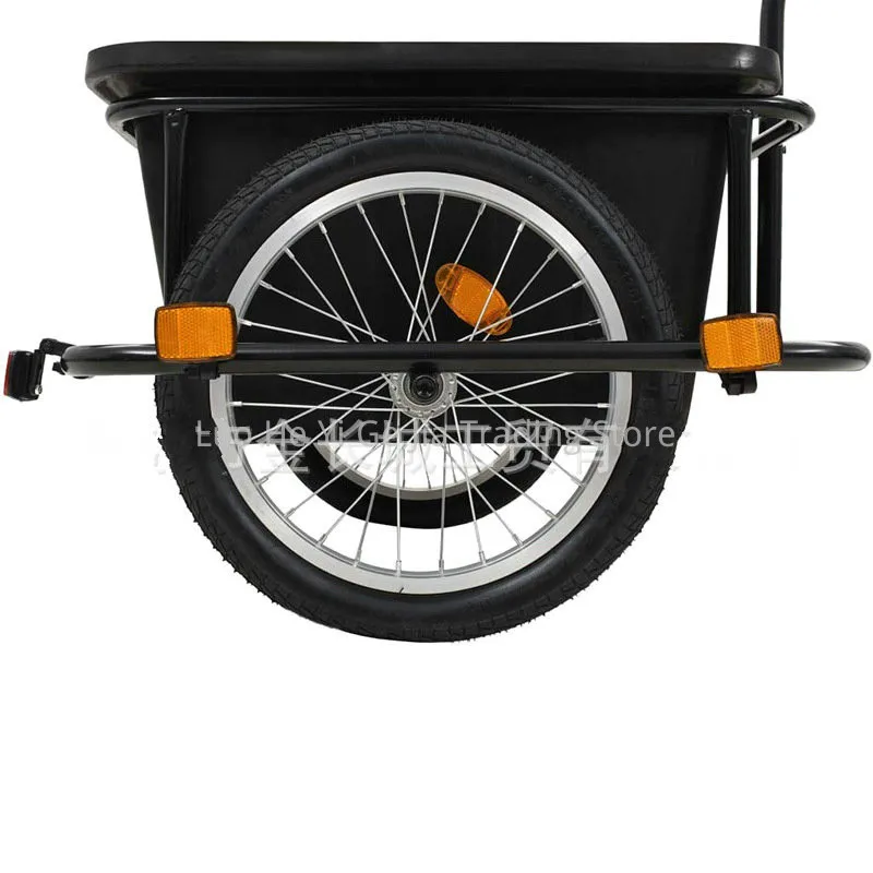 Cargo Bike Trailer With Alu Rim Rubber Tyre, 16 Inch Inflatable Wheel Wagon