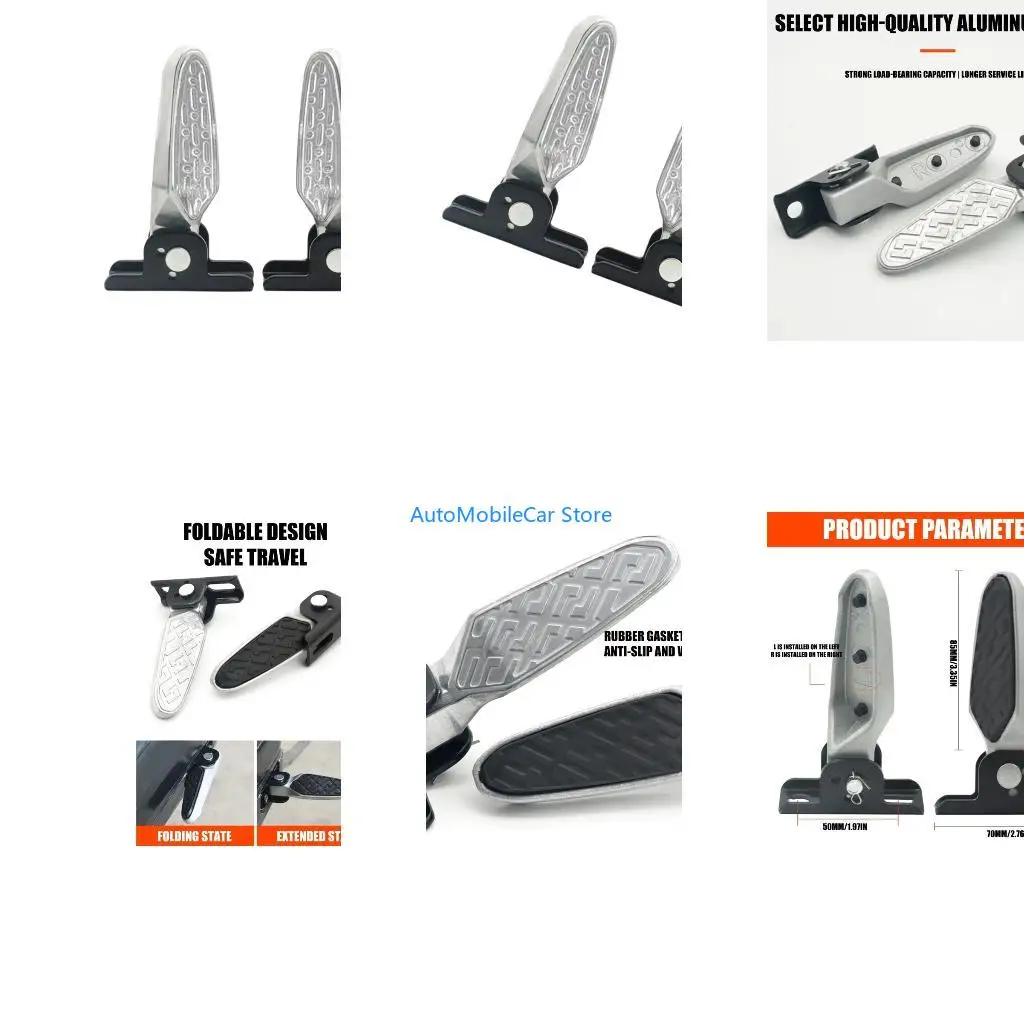 G8TE Tool Folding Footrest Aluminum for Quick Installation on Electric Bikes