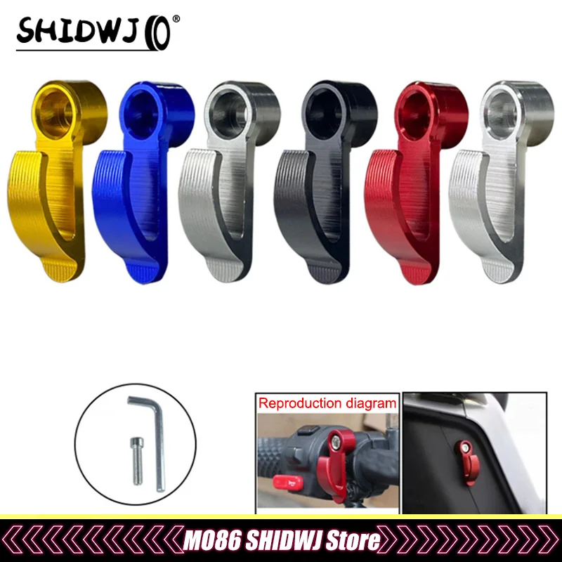 1 個ユニバーサルオートバイフックアルミ合金ヘルメットフック単穴フックダートバイク電動スクーターオートバイ