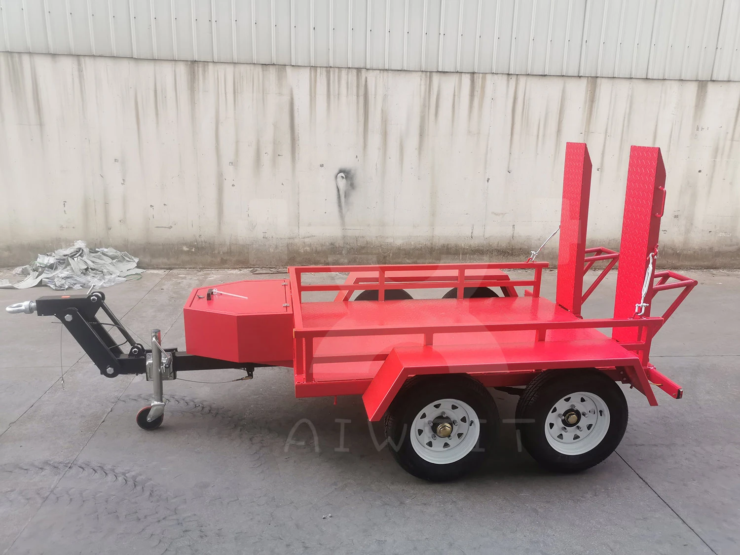 (Factory Direct Sale)Factory Price Mini Excavator Trailer Tail Plate Excavator Tilt Trailer - Image 5
