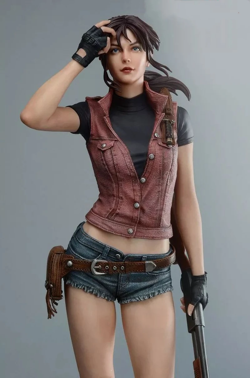 طقم راتنج المرآب 1/4 Resident Evil Claire Redfield (نوعان من الأرجل) طقم نماذج غير مطلي