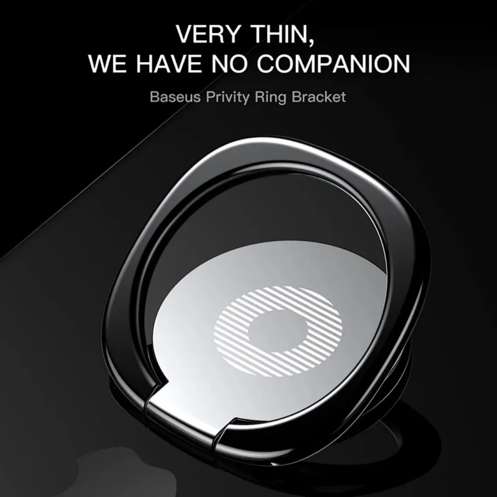 Ultra-thin Phone Stand Finger Ring Holder 360° Degree Rotation Folding Metal Phone Stand Mount Smartphone Holder for IPhone