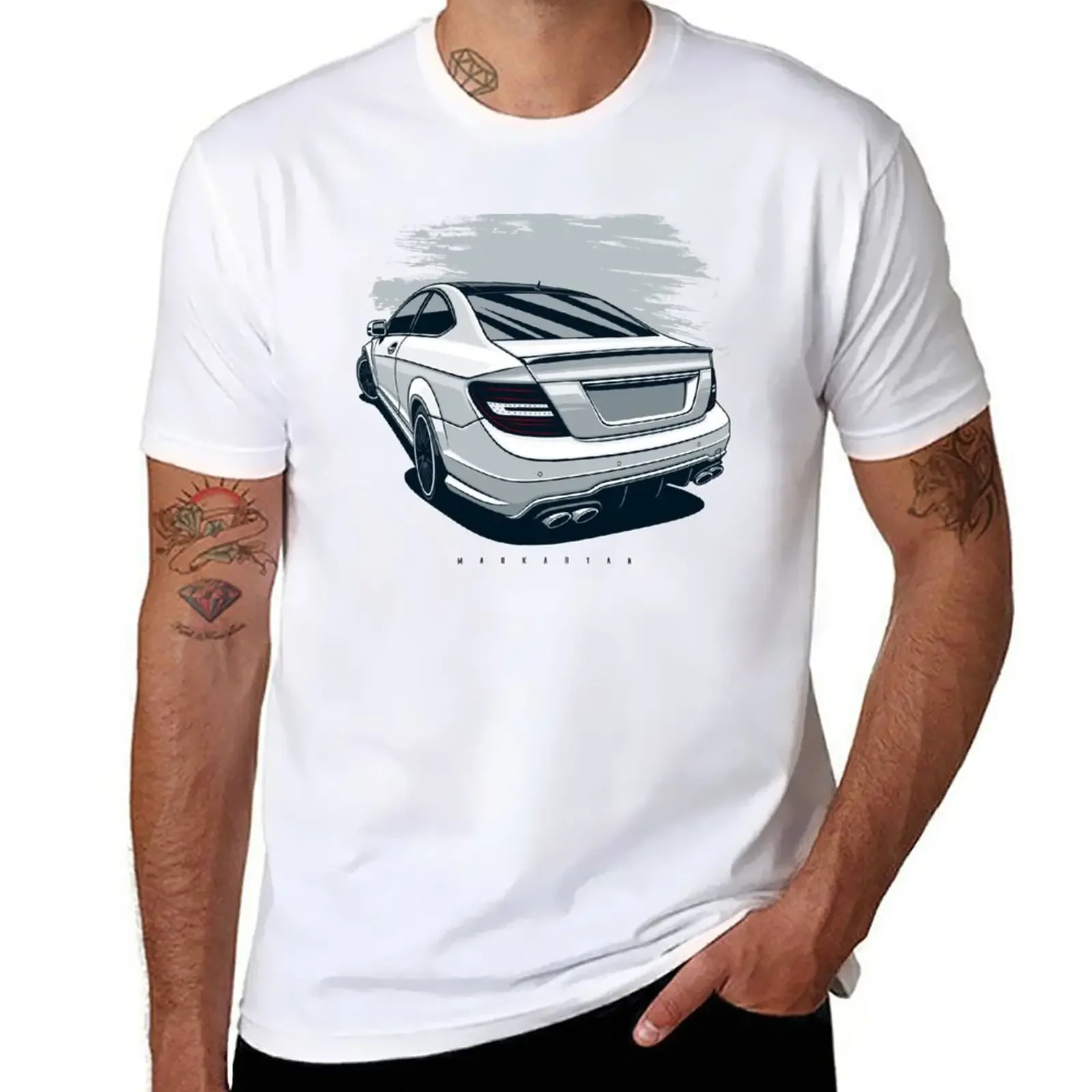 New C63 Merc T-Shirt summer top funny t shirt quick-drying t-shirt graphic t shirts men clothings