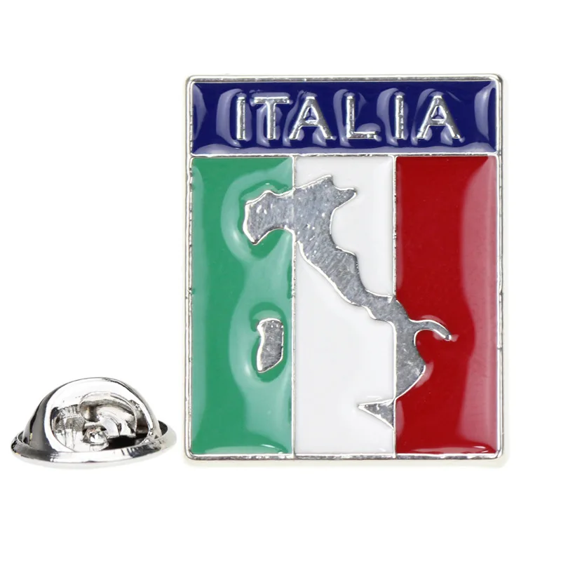 Italy Germany Map Enamel Pins Dubai British Famous Building Alloy Badges American Australia Tourist Souvenir Brooch for Friends