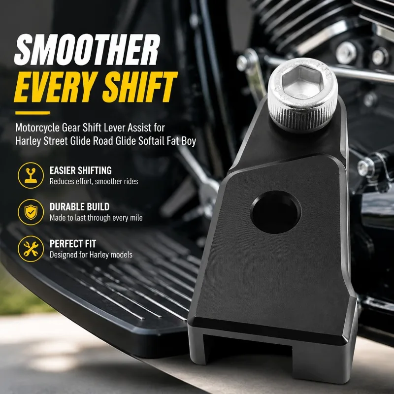 Motorcycle Gear‑shift Neutral Assist Accessory Fit for Harley Street Glide Road Glide Road King Softail Fat Boy Smooth‑shifting