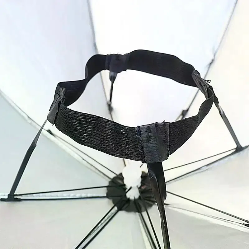 Head-mounted Umbrella FoldableWaterproof UV Protection Sun Rain Cap For Outdoor Fishing Camping Beach For Men Women