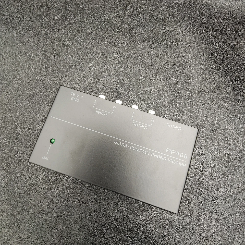 Ultra-Compact Phono Preamp Preamplifier With RCA 1/4Inch TRS Interfaces Preamplificador Phono Preamp PP400 with EU US Plug