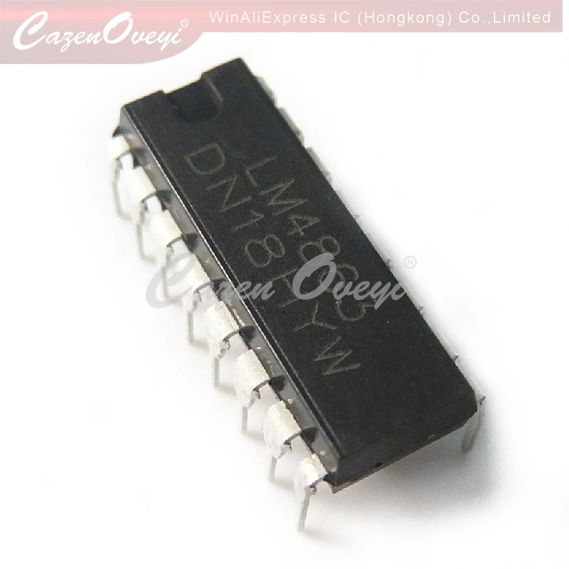 （5pcs）LM4863N LM4863 CD4049UBE CD4049 MC44604P MC44604 DIP-16