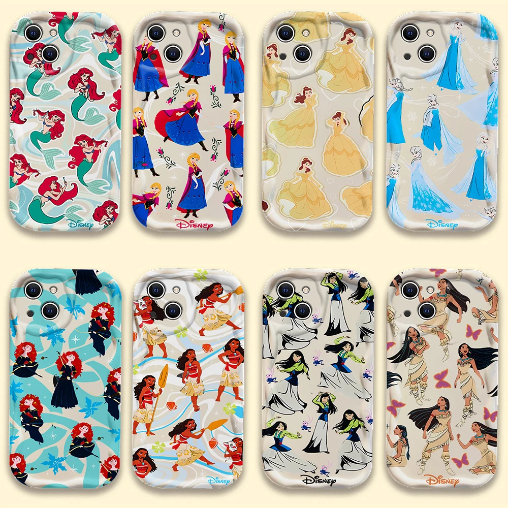 

Disneys Princess Hot New Cute 3D Wave Case For Samsung A73 A72 A71 A55 A54 A53 A35 A34 A33 A25 A24 A23 A15 A14 A13 4G 5G Cover