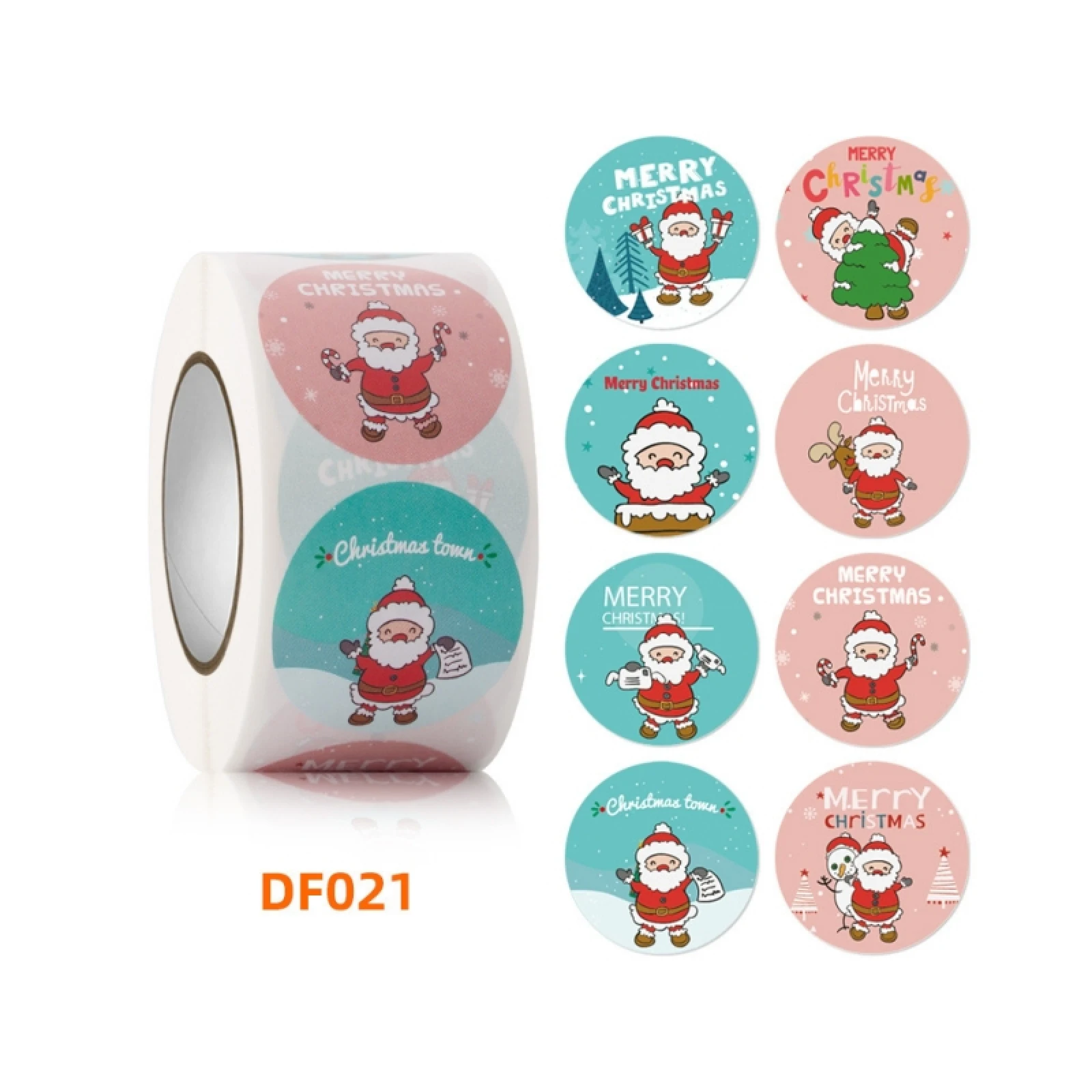 500Pcs 38mm Merry Christmas Stickers Self-adhesive Holiday Stickers For Christmas Decoration Wedding Party Cards Label