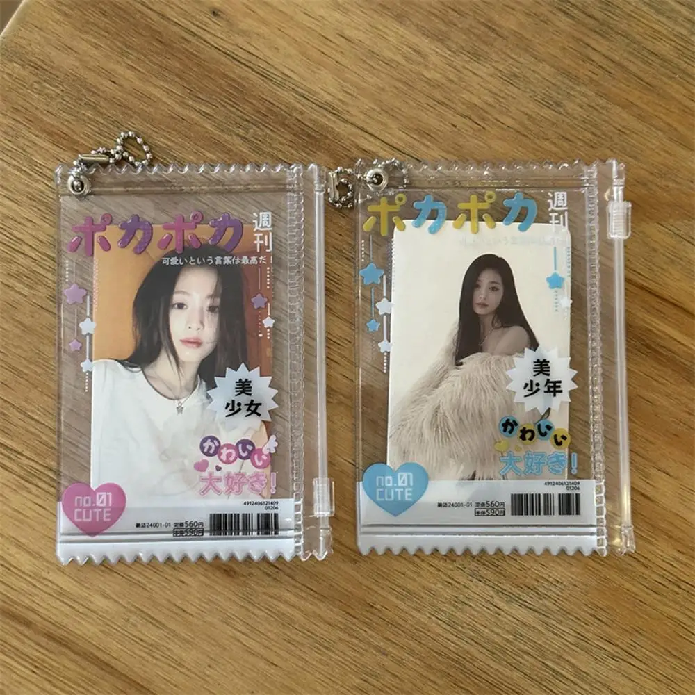 Cute Transparent Candy Bag 3 Inch Kpop Card Sleeves Holder Photocard Holder Card Films Game Cards Protector Badge Display Bag