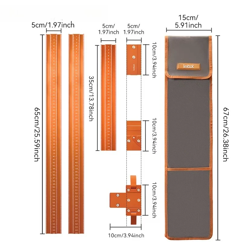 

Направляющие для резки древесины своими руками, локаторы, прецизионные аппаратные средства из алюминиевого сплава с подкладкой, линейка, индивидуальные варианты OEM