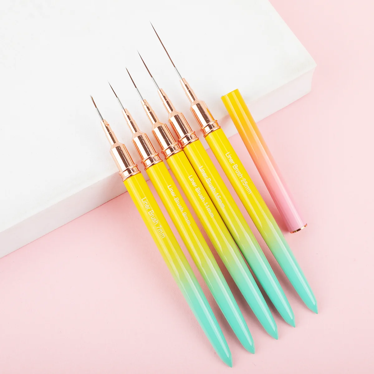 gradient Nail Liner Brushes Gel Nail Art Brush Nail Polish Painting Brush Nail Art Design Brush Pen Set Drawing Pen for Gel