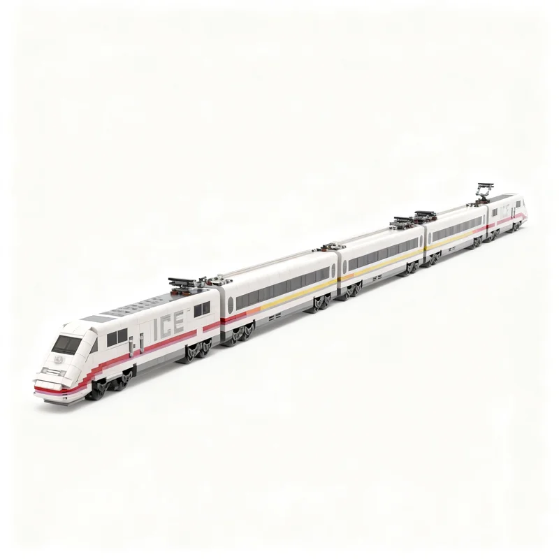 3033pcs MOC Train ICE-S Measurement Train The German Railway Model Building Blocks Architecture Toy Christmas Gift Education