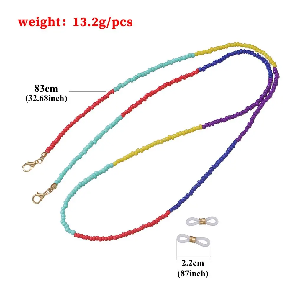 1Pcs Fashion  Retro Beads Eyeglass Sunglasses Reading Glasses Chain Spectacle Cord with Tassels Neck Strap String Chain Eye wear