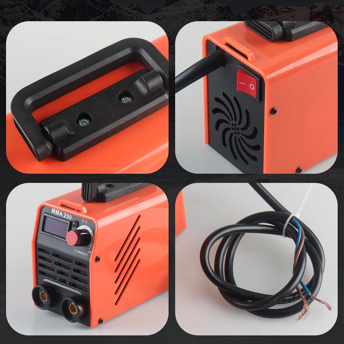 WOZOBUY Mini Stick Welder Machine 110V/220V, 250A ARC Portable MMA Welding Machine, IGBT Inverter Welder Digital Display