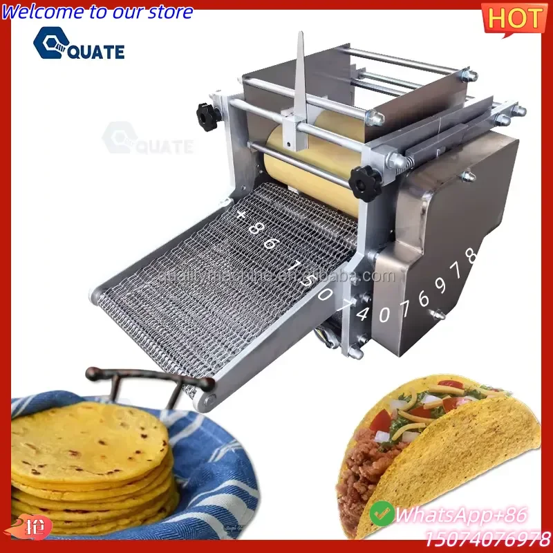 2026 Automatic Commercial Mexican Corn Masa Dough Press Machine Stainless Steel Tortilla Maker for High Efficiency Production