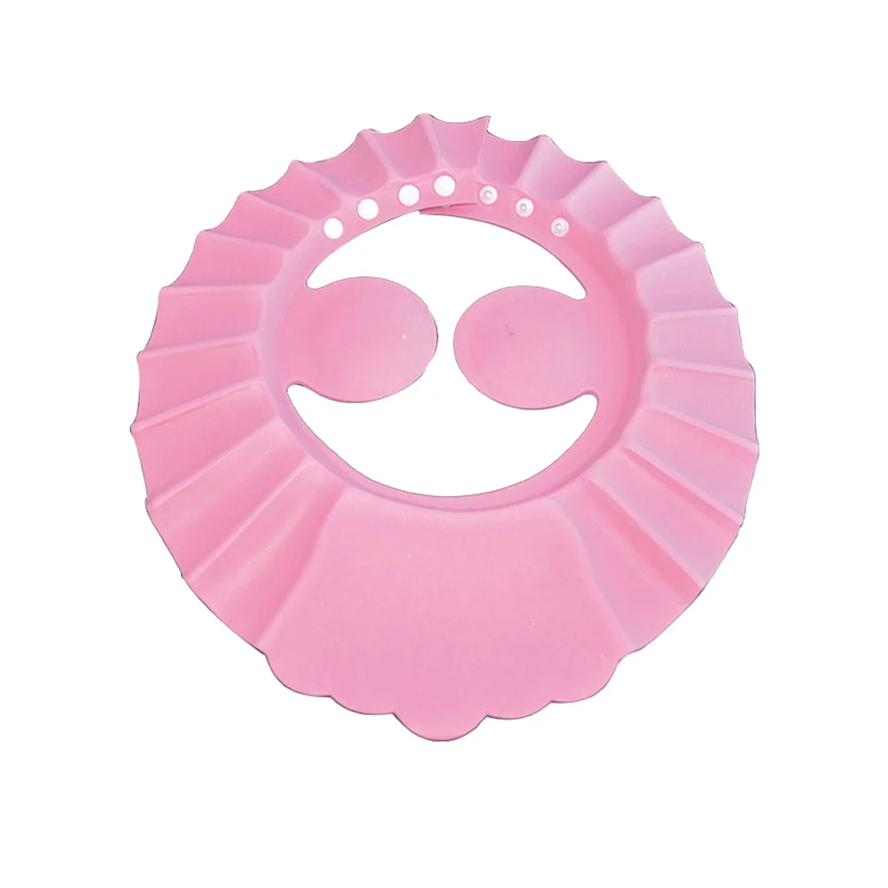 

Adjustable Baby Shower Cap Children's Ear Protective Pads Pink Hair Washing Shield Bathing Hat for Kids Baby Shower Cap