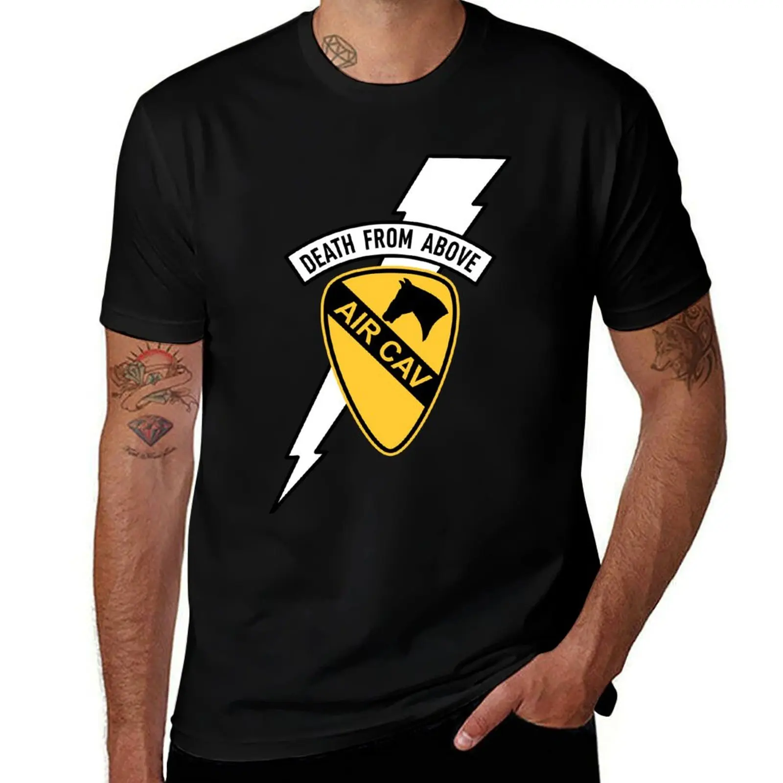 Camiseta Air Cav 1a División de Caballería Death From Above, regalos, camisetas de anime, camisetas baratas, camisetas de entrenamiento para hombres