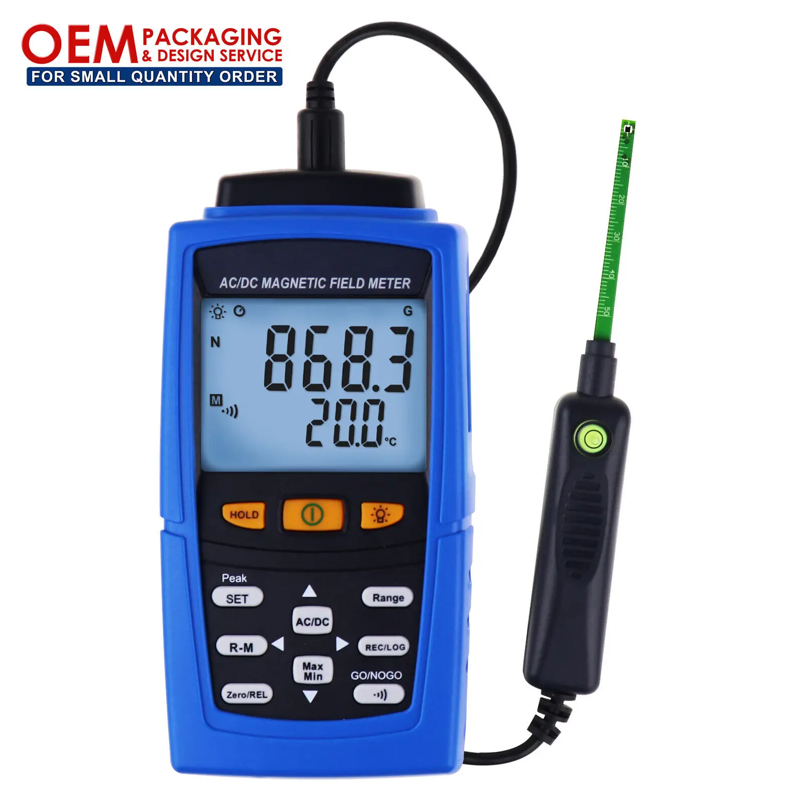 

AC / DC Gaussmeter Magnetic Field 3000mTStrength Meter meter Magnetometer