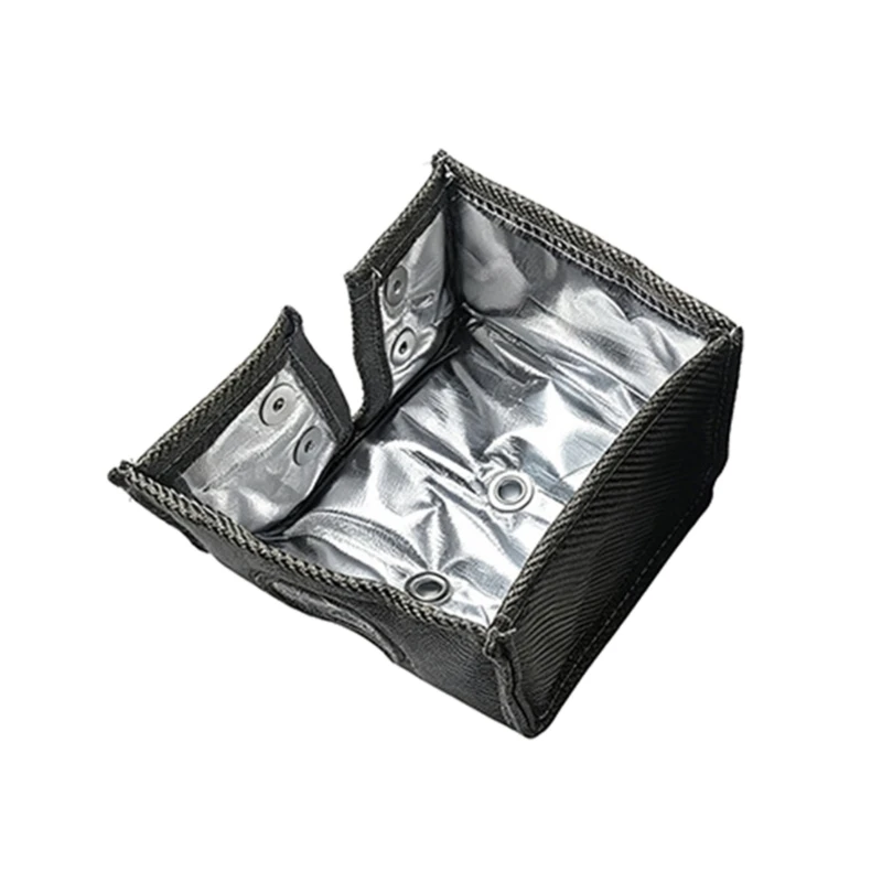 Engine Heat Cover for Small Equipment Basalt Fiber Fabric with Reflective Inner Lining, Tool Thermal and Dust Barrier for