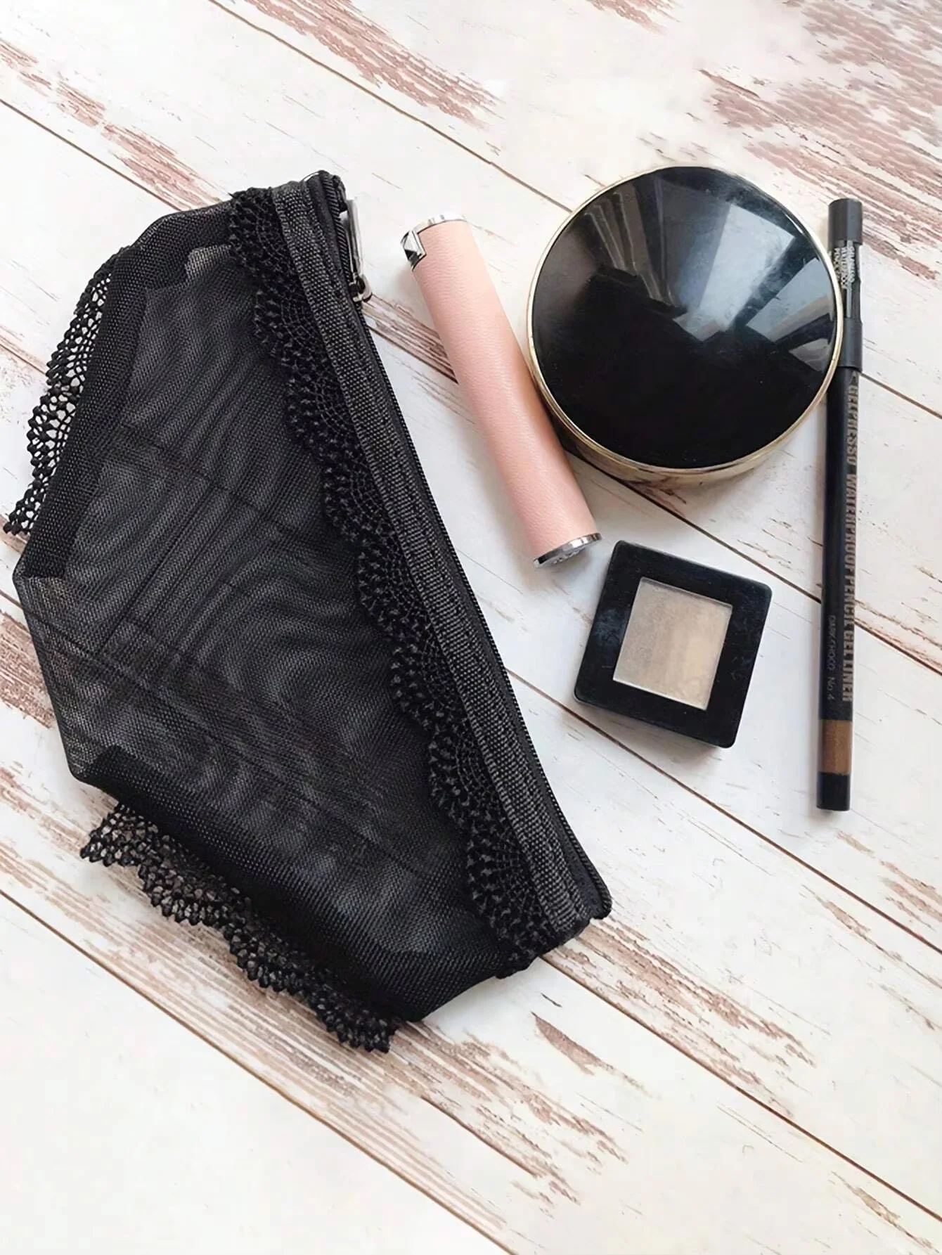 1Pc Briefs Shape Travel Cosmetic Bag Fashion Mesh Toiletry Bag Makeup Storage Pouch Clear Zipper Cosmetic Bag