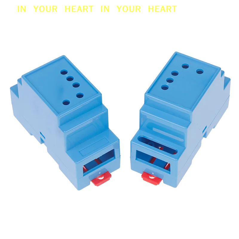 【X】88x37x59mm 35-Rail Mounting Instrument Housing 1PC DIN Rail PLC Junction Box Plastic Electronics Box Project Case 4Colors