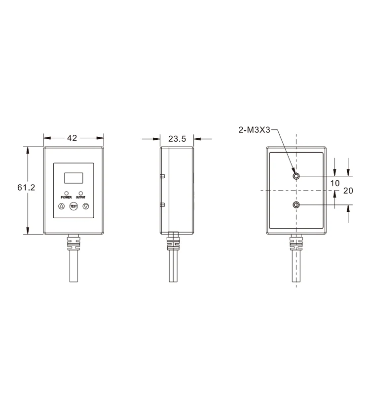 

Multi-functional Sensing Distance 0.05~8m Photoelectric Sensor PX-FM08-485 Metal 200g Weight Mounting2-M3*3 Screws