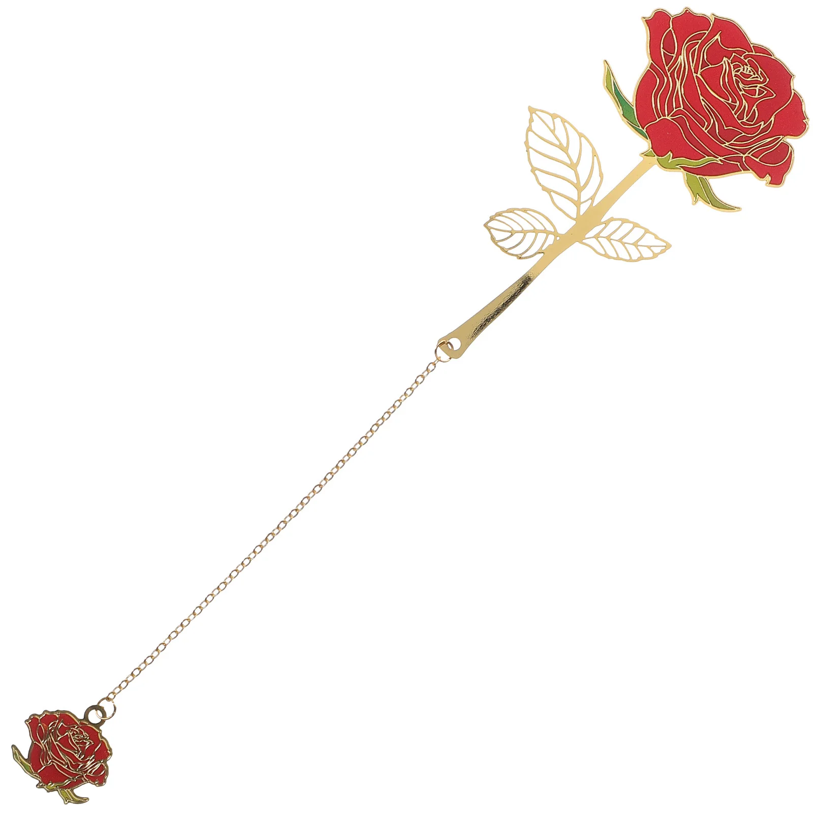 

Metal Rose Bookmark Vintage Reading Mark Decorative Pendant Retro Style Unique Bookmarks for Women Bookmark