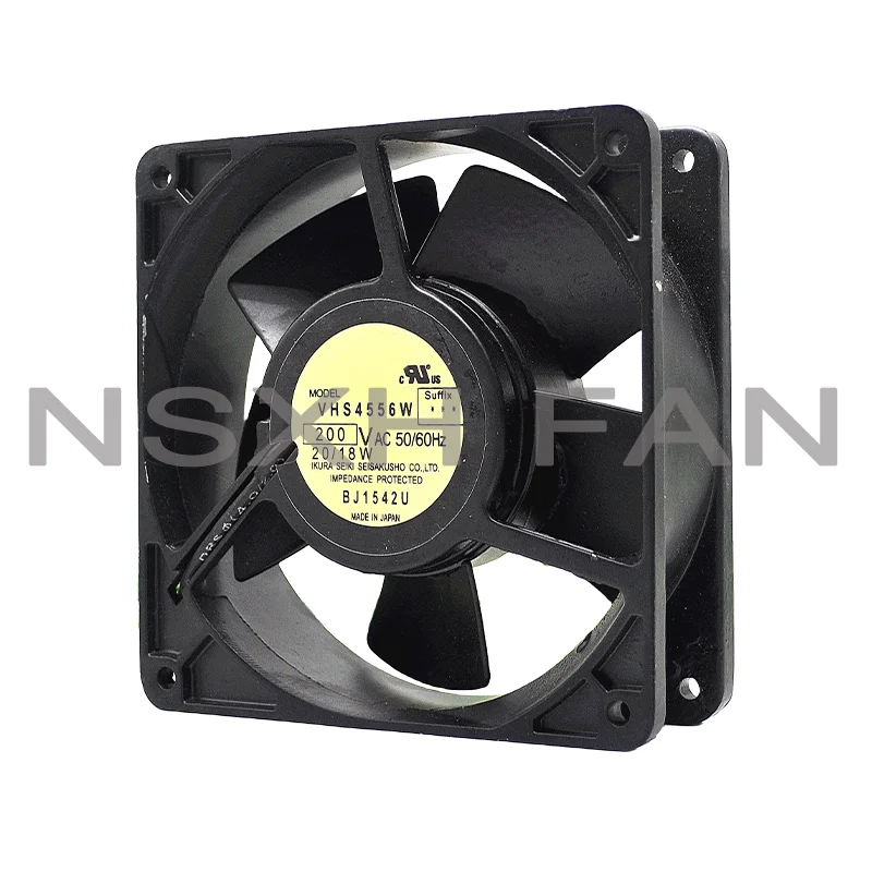 Ventilador de refrigeração do servidor, VHS4556W AC, 220V, 20 W, 18W, 120x120x38mm