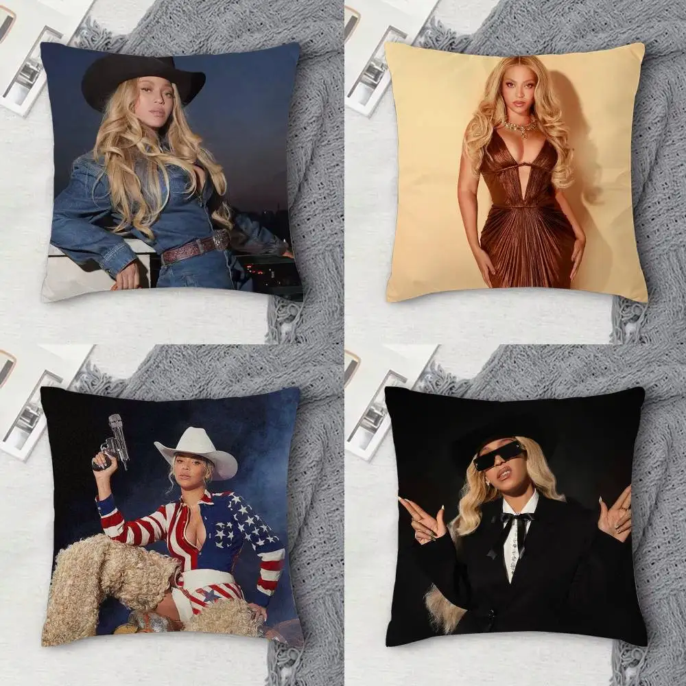 

B-Beyonce Double-sided Printed Square Decorative Cushion Cover for Sofa Living Room Home Decor