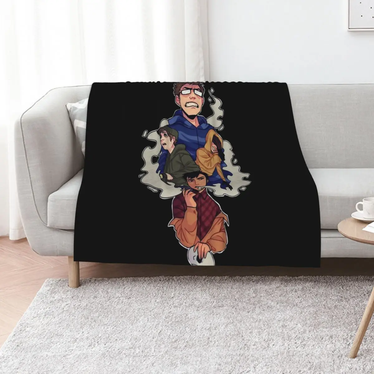 

marble hornets Throw Blanket Thins Moving Loose valentine gift ideas Blankets