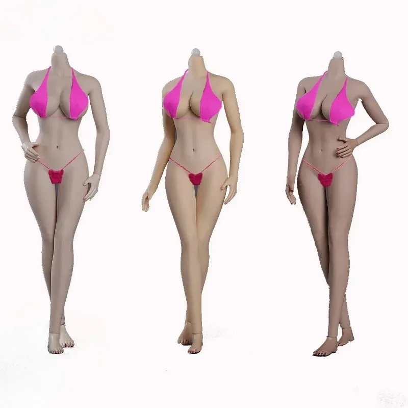 

12inch European Shape Big Boobs Female Body 1/6 Scale Super Flexible Seamless Detachable Foot Action Figure Doll Toy