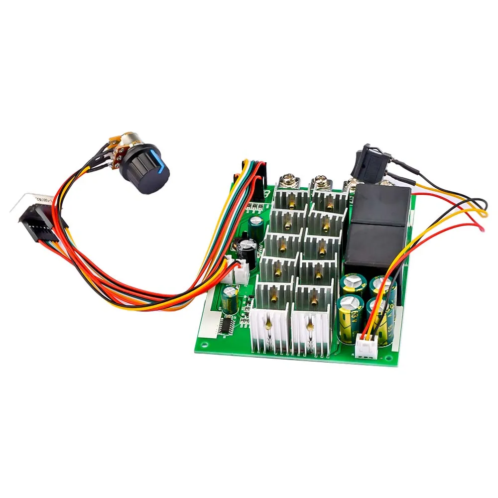 60A 10-55V PWM Speed Controller Module Forward Reversal Adjustable DC Motor 12V 24V 36V 48V MAX 100A  Power Supply Accessories