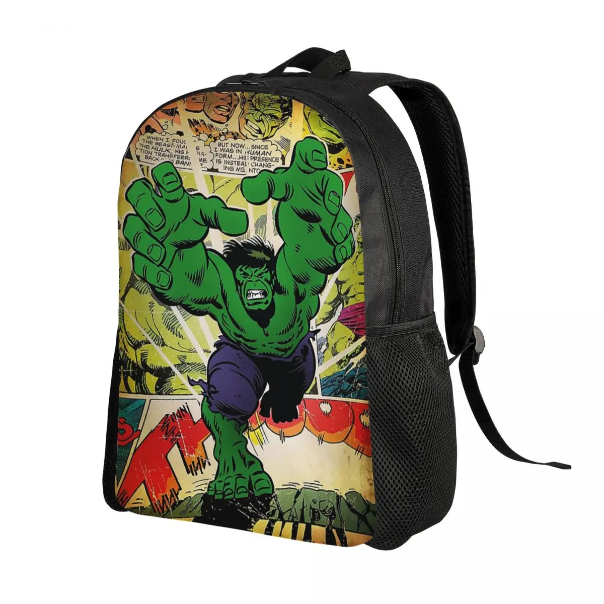 Custom Hulk Superhero Travel Backpack Women Men School Laptop Bookbag Comics College Student Daypack Bags