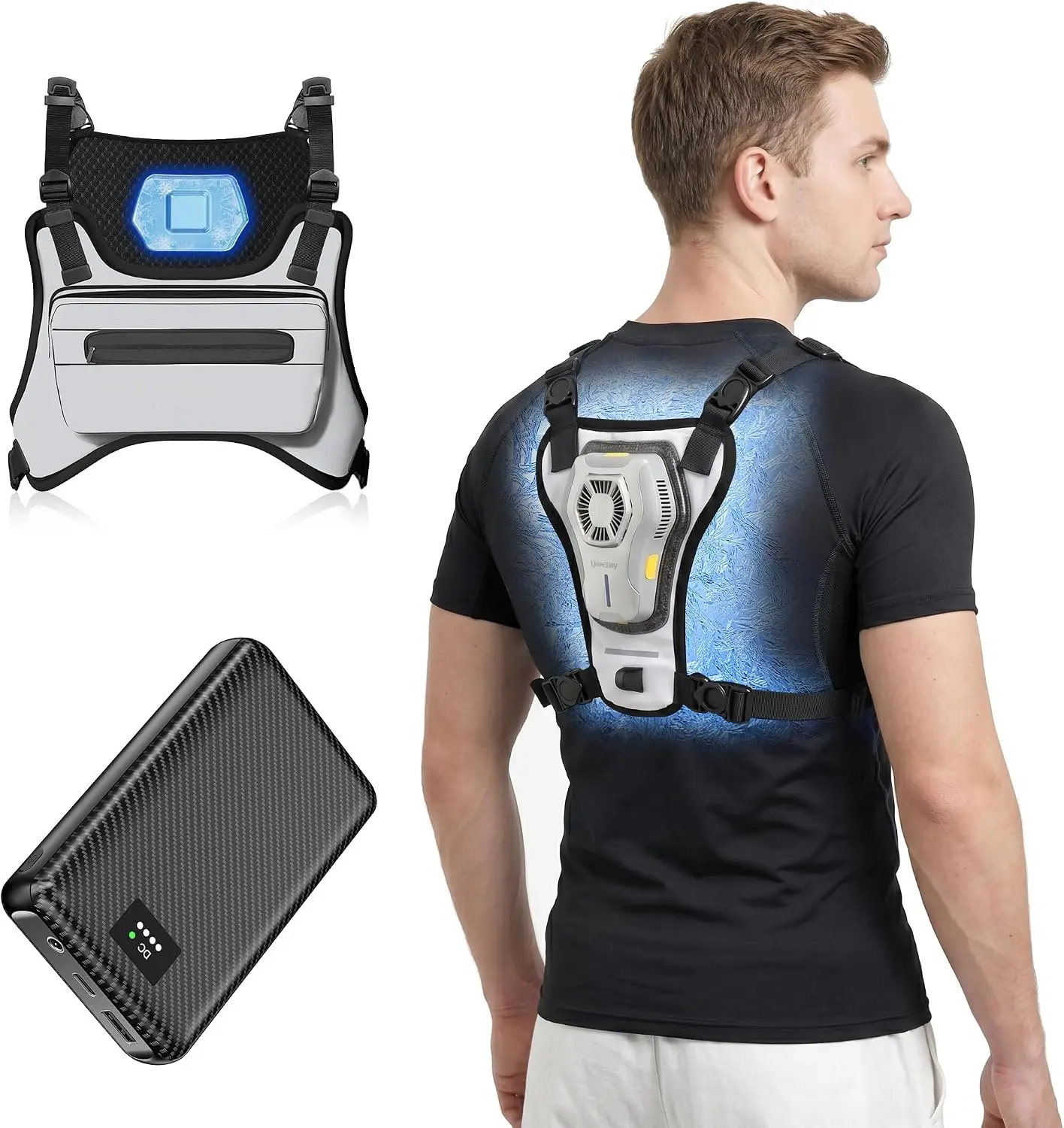 Cooling Vest with 30000mAh Power Bank, Air Conditioner Vest for Men Women
