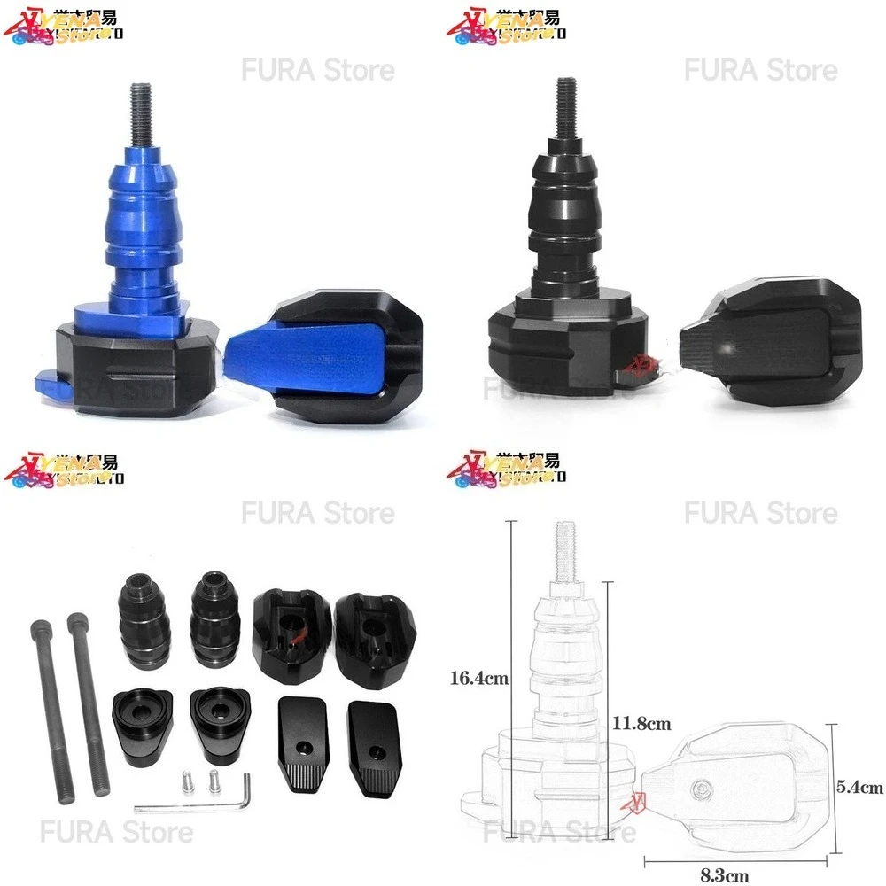 

Motorcycle Crash Pad Protector for Yamaha MT03 MT09 MT25 Anti Scratch Rubber Guard Bar Protection Stick Universal Fitment