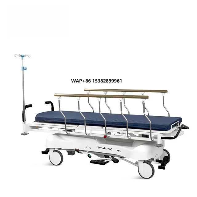Durable Hydraulic 5 Function Adjustable Medical Operation Hospital Stretcher Manual Patient Transport Trolley