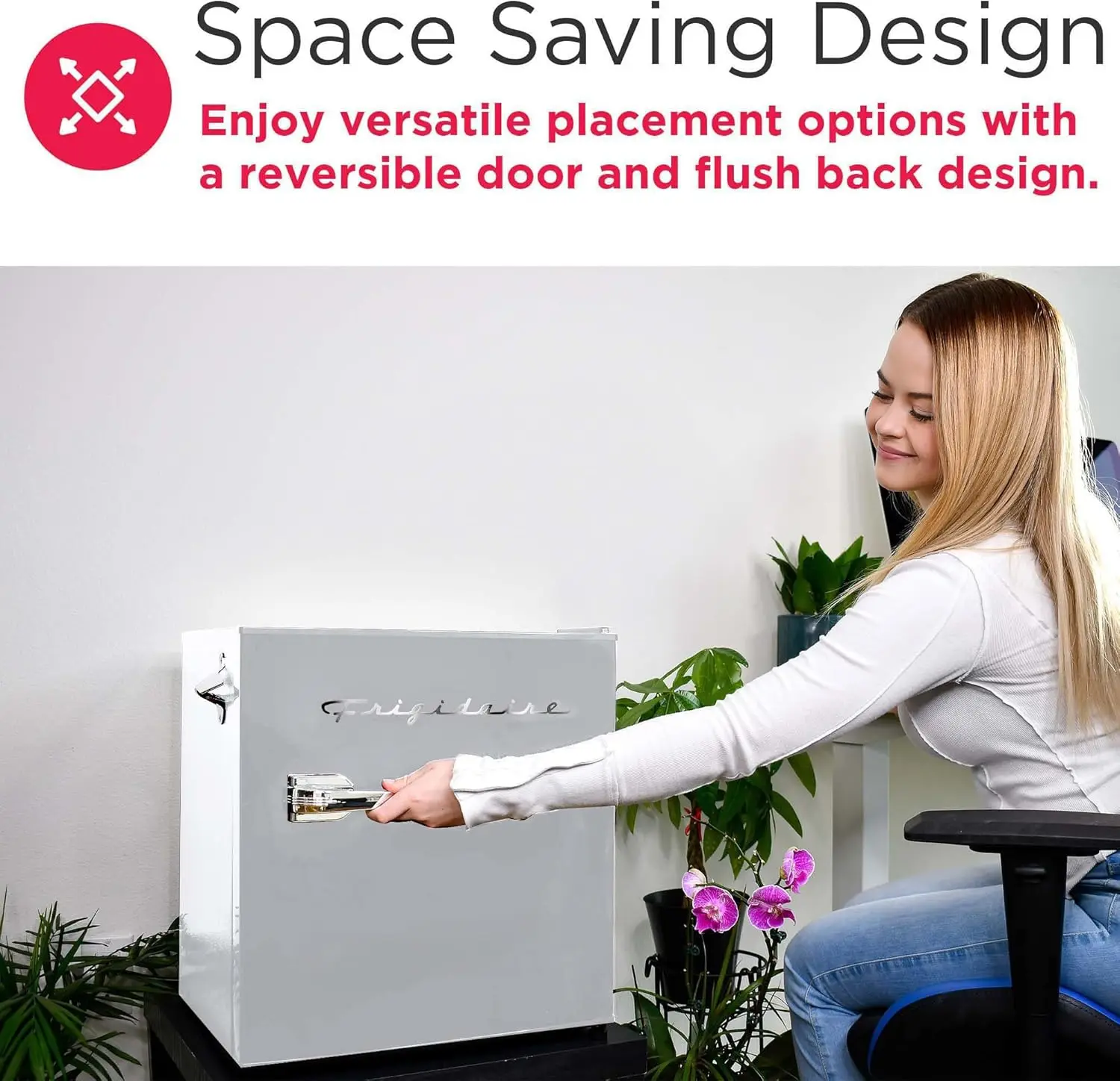 Enfriador de frigorífico ini Frigorera abridor de bielas incorporado para oficina, Beoo, Dor Roo