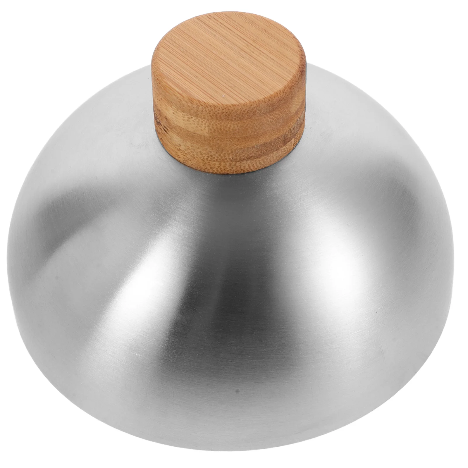 Outdoor Accessory Cover Stainless Steel Burger Lid Hamburger Griddle Bamboo Food Dome